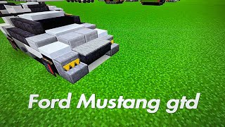 Minecraft Tutorial - FORD MUSTANG GTD - how to make a car in Minecraft