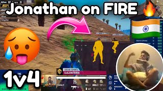 JONATHAN 1v4 GE 😱⚡️ JONATHAN ON FIRE 🇮🇳 in BMOC