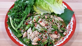 How To : Yum Khaopoon | Vermicelli noodle salad