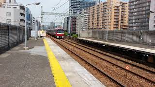 (前)【寂しい駅】大森海岸駅の救世主、普通 京急蒲田行き 到着 【東京遠征2019夏#22-1】