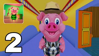 Piggy Family 3D: House Escape Gameplay Part 2: New Update (Android) screenshot 5
