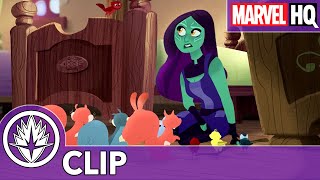 Marvel S Guardians Of The Galaxy Clip Turns Gamora Into A Disney Princess