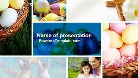 Free Easter Sunday PowerPoint Template by PoweredTemplate.com