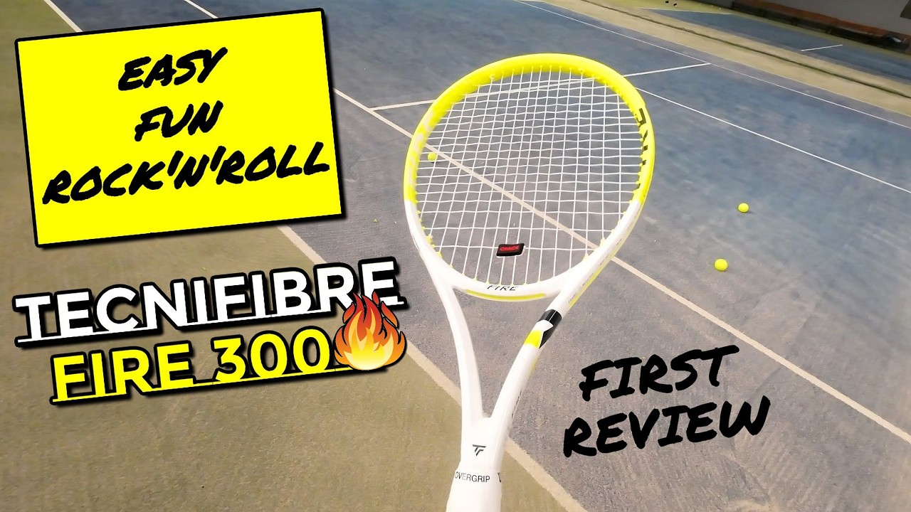 🎾 Tecnifibre Fire 300g 🔥 Tennis Racket First Review - You Can't