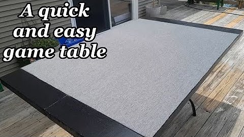 Building a simple gaming table top that folds away