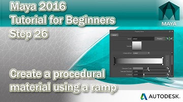 #26 Using procedural materials and ramp shaders in Maya 2016