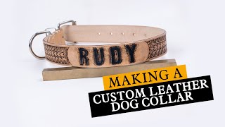 Making MY FIRST custom LEATHER DOG COLLAR