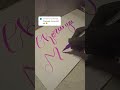 name cheranya manjunath❤#calligraphy #lettering