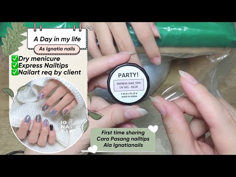 Tutorial Cara Pasang Express Nail Tips di Kuku Customer | Ekstension Kuku | Nail Art di Kuku Asli