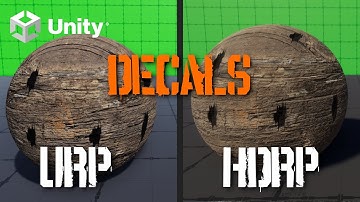 Decals in URP & HDRP | Unity Tutorial