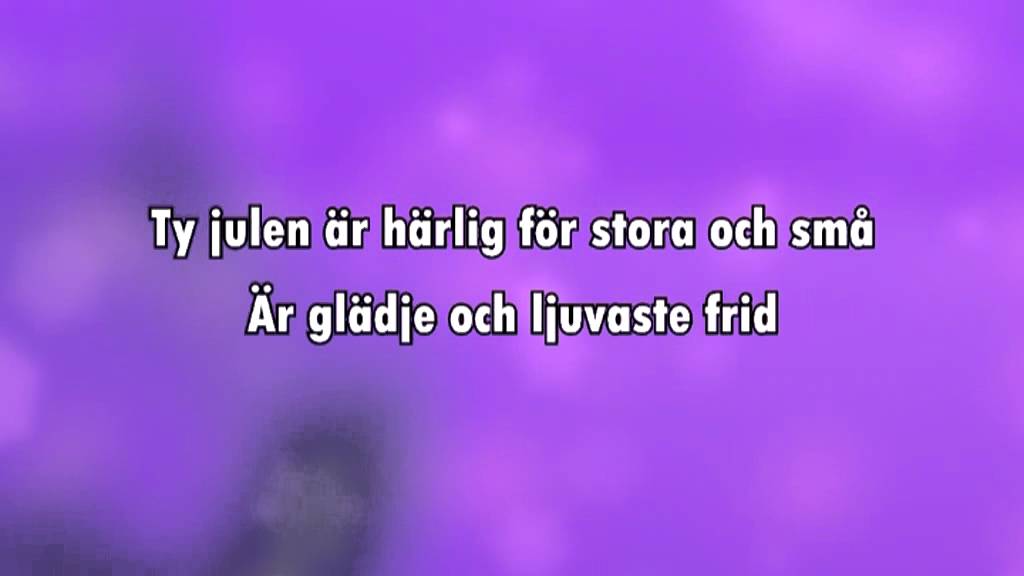 När det lider mot jul (karaoke lyrics) YouTube