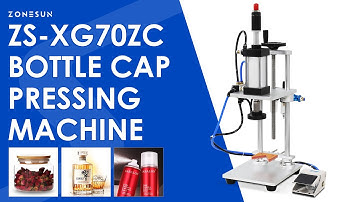 ZONESUN ZS-XG70ZC 70mm Tabletop Pneumatic Semi-automatic Capping Machine