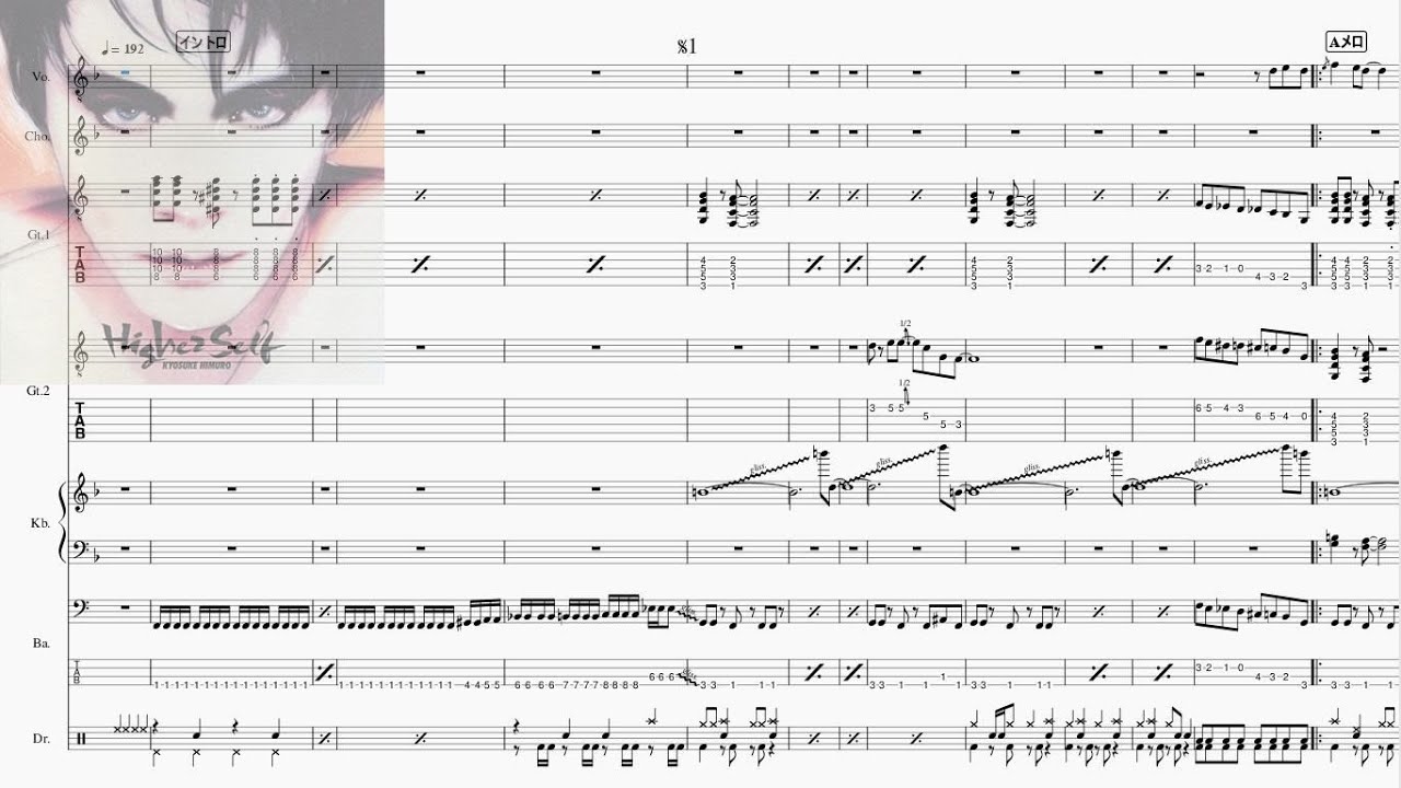 Band-Score]WILD AT NIGHT(氷室京介) - YouTube