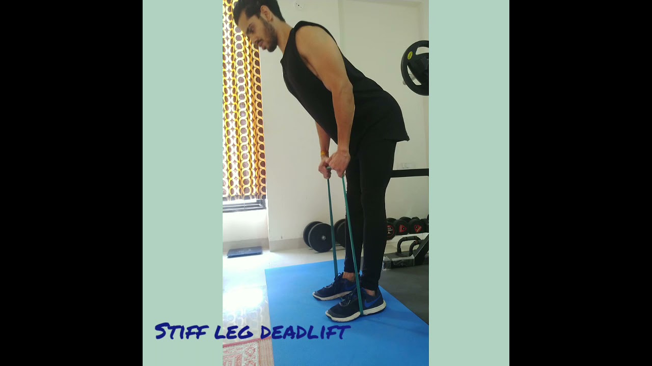 hamstring workout with resistance bands - YouTube