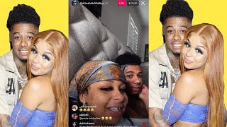ChriseanRock did not like BlueFace reaction to her missing tooth question! 12.04.2022