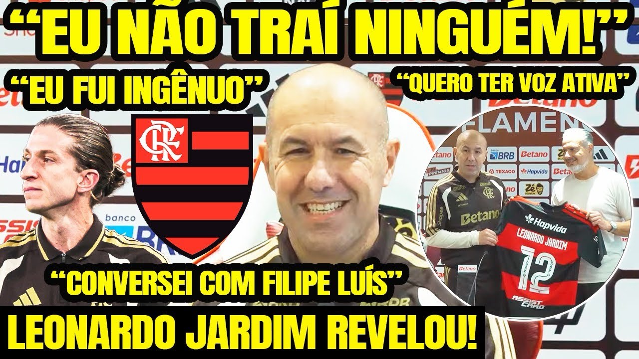 LEONARDO JARDIM FEZ REVELAÇÃO IMPACTANTE! “EU NÃO TRAI NINGUÉM! COLETIVA DE APRESENTAÇÃO NO FLAMENGO