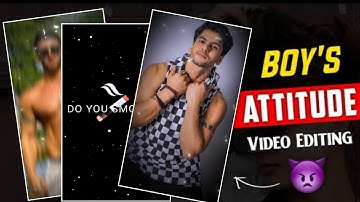New 👿 Boys Attitude Status Video Editing In VN | Insta Viral Reels Attitude Status Video Editing