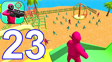 K-Sniper Challenge 3D - Gameplay Walkthrough Part 23 Tug Of War Red Green Light Dalgon (Android,iOS)