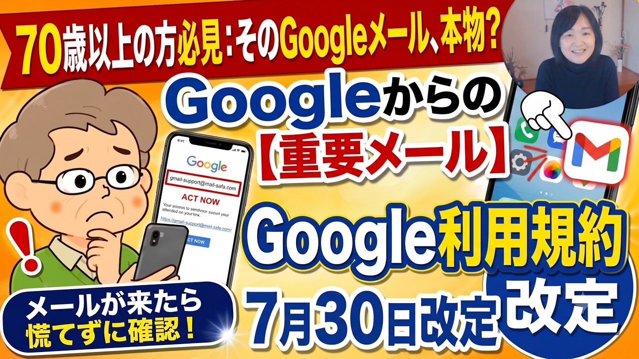 Googleから届いたあのメール、利用規約が7月30日に変わります。放置して大丈夫？