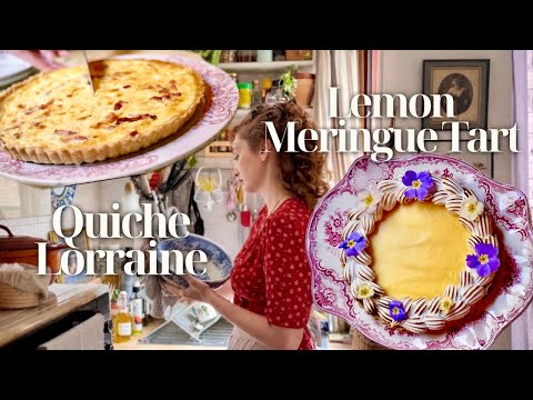 The Perfect Lemon Meringue Tart & Quiche Lorraine - One Dough, Two Tart Recipes!