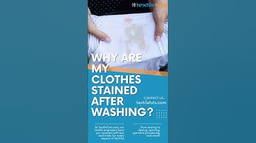 The Real Reason Behind Post Wash Stains | Real Truth Why Your Clothes Are Still Stained After Wash