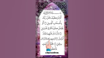 سورة الفيل 🕋✨ تلاوة تزلزل القلوب | ألم تر كيف فعل ربك بأصحاب الفيل؟ 💥