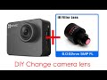 [DIY]Change action camera lens (From 2.8mm to 6~22mm)