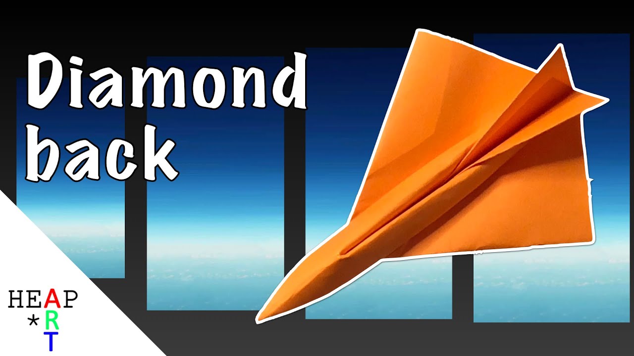 Paper Plane 047 : Diamondback By Jayson Merrill (100 Exotic Paper Airplanes)  - Youtube