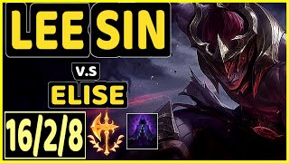 AHAHACIK (LEE SIN) vs ELISE - 16/2/8 KDA JUNGLE CHALLENGER GAMEPLAY - EUW