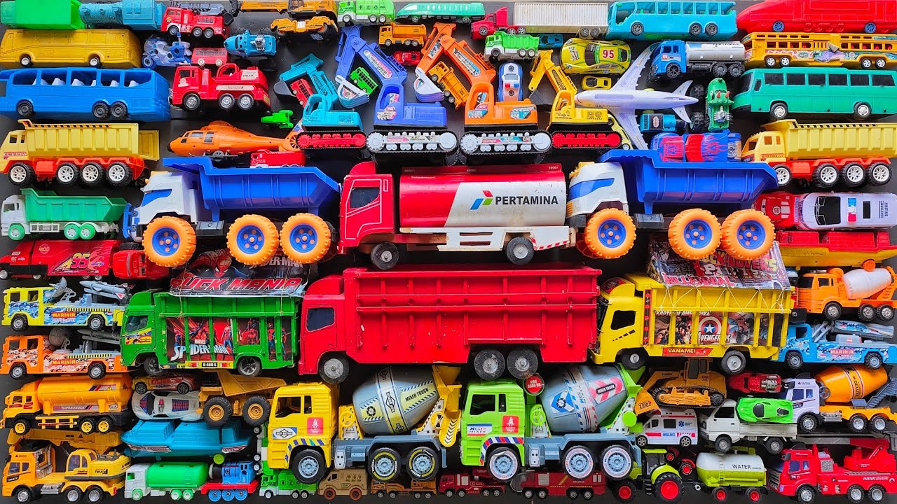 Mobil Mobilan Truk Oleng , Mobil Truk Molen, Mobil Balap, Truk Pasir, Excavator, Mobil Roket, Damkar
