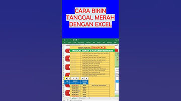 Bikin hari libur dengan excel sangat mudah