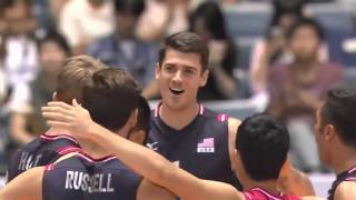 USA vs Russia FIVB Volleyball Men's World Cup 2015 เวิลด์คัพ อเมริกา พบ รัสเซีย(США против России по волейболу ФИВБ Мужская Кубка мира 2015 года., 2015-09-28T19:01:47.000Z)