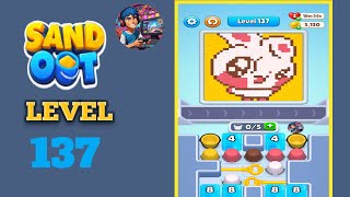 Sand out color puzzle level 137 solution and walkthrough 