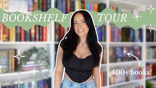 bookshelf tour  📖🤍✨ 400+ books