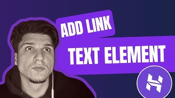 How Do I Add Link To Text Element Hostinger Website Builder