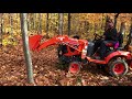 Kubota BX23S et International Harvester B-275 1964    Bois de chauffage / firewood