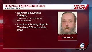 Nonverbal, endangered man reported missing in Anderson County, deputies say