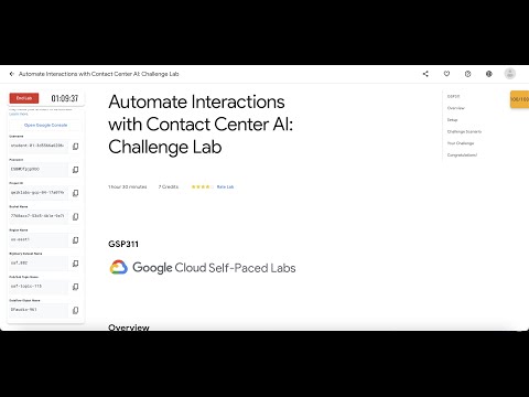[#updated ] Automate Interactions with Contact Center AI: Challenge Lab || #qwiklabs || #GSP311