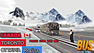 Bus Simulator : Ultimate| Trip to Canada (TORONTO - OTTAWA - REGINA ) Android Gameplay #3329 KM screenshot 5