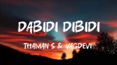 Dabidi Dibidi song lyrics - Daku Maharaj || Thaman, Vagdevi