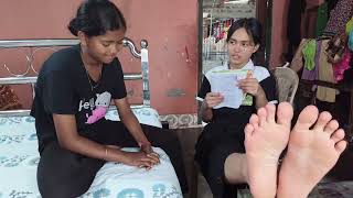 Tution Clroom Teacher Feet Blessings