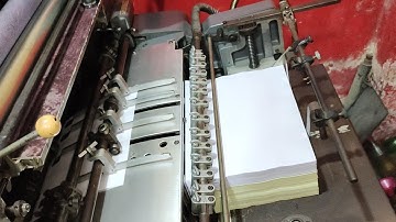 Cash Memo Printing with Old GTO Offset Printing Machine