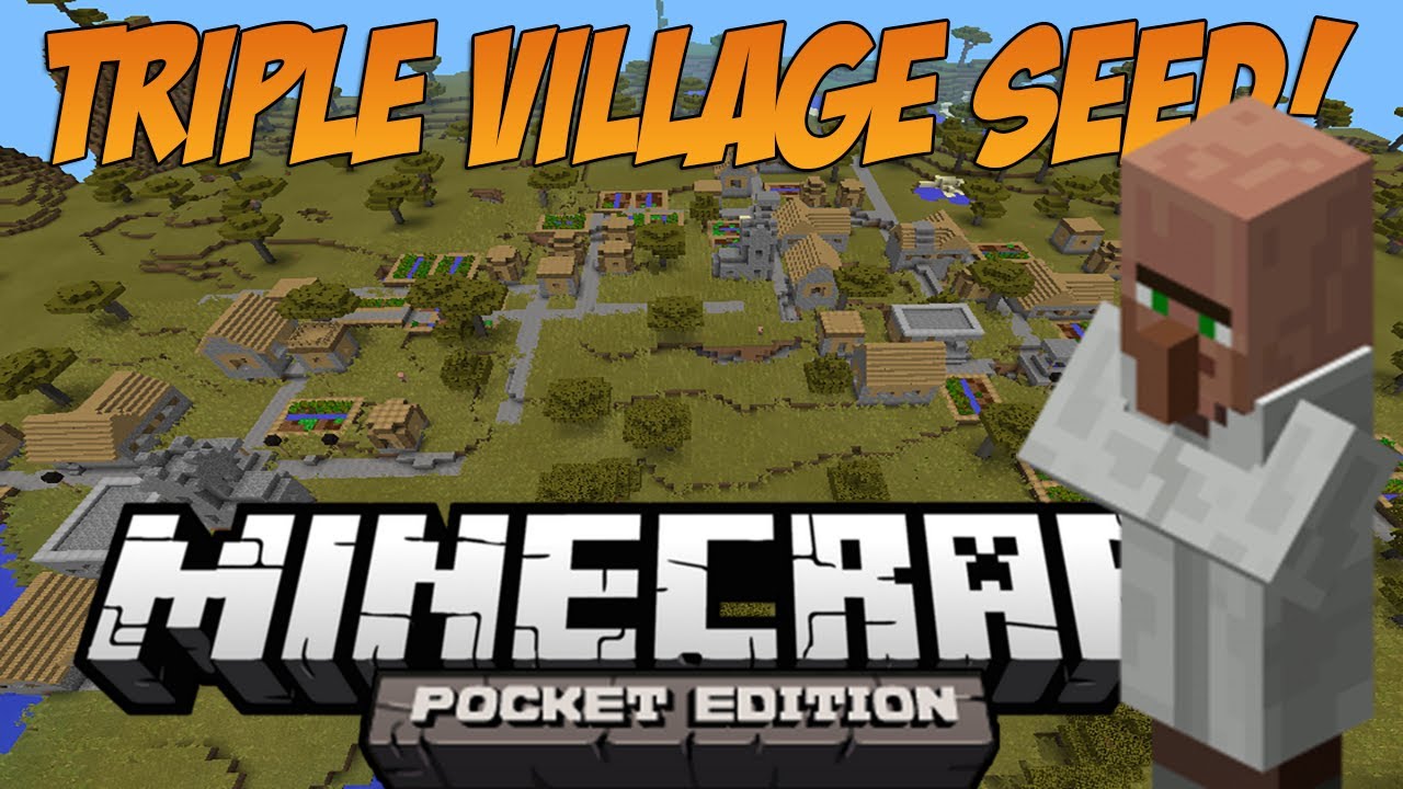 Triple Village at spawn + 11 Blacksmiths! - Minecraft: Pocket Edition Seed Showcase Triple Village at spawn + 11 Blacksmiths! - Minecraft: Pocket Edition Seed Showcase