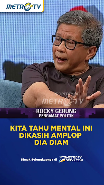 Rocky Gerung Ungkap Mental Amplop di Rezim Jokowi #shorts