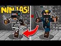 VIREI UM NINJA NO MINECRAFT !! (Minecraft Polícia e Ladrão)