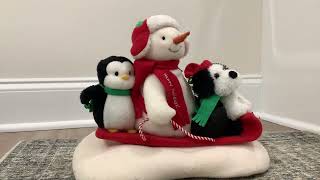 Hallmark 2007 Sleight Ride Snowman Penguin And Dogsnow What Fun Sledders