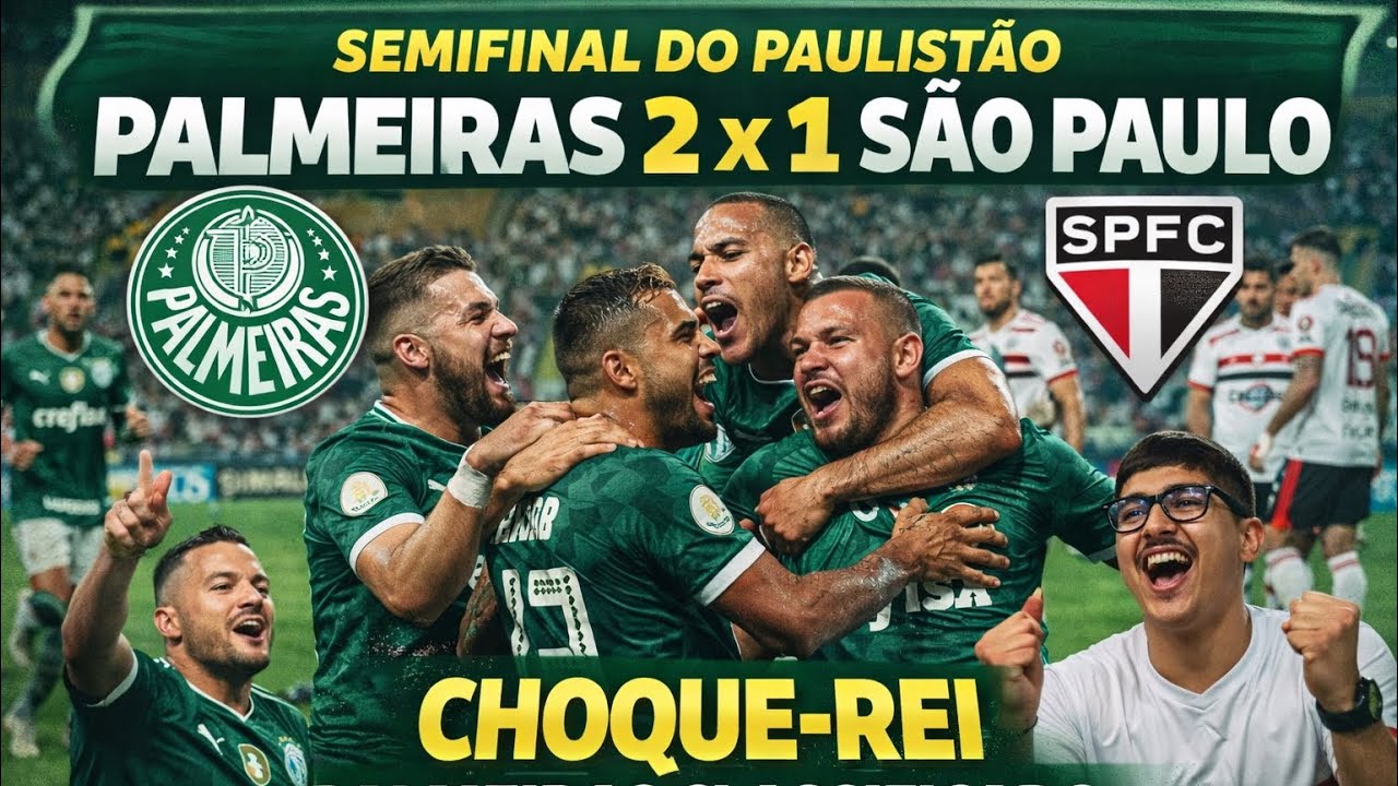 React Palmeiras 2 x 1 São Paulo | Melhores Momentos | Gols | Paulistão ...