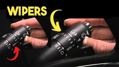 how to use windscreen wipers beginners lesson