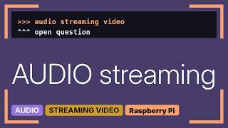 Raspberry Pi: Stream audio and video