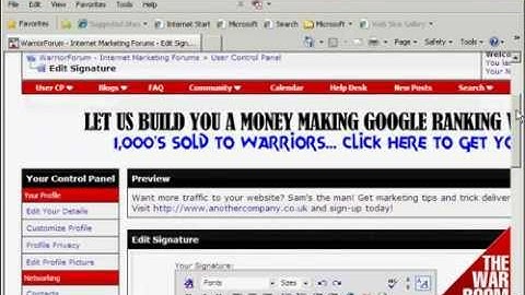 How to Register for A Forum & Edit Your Forum Signature